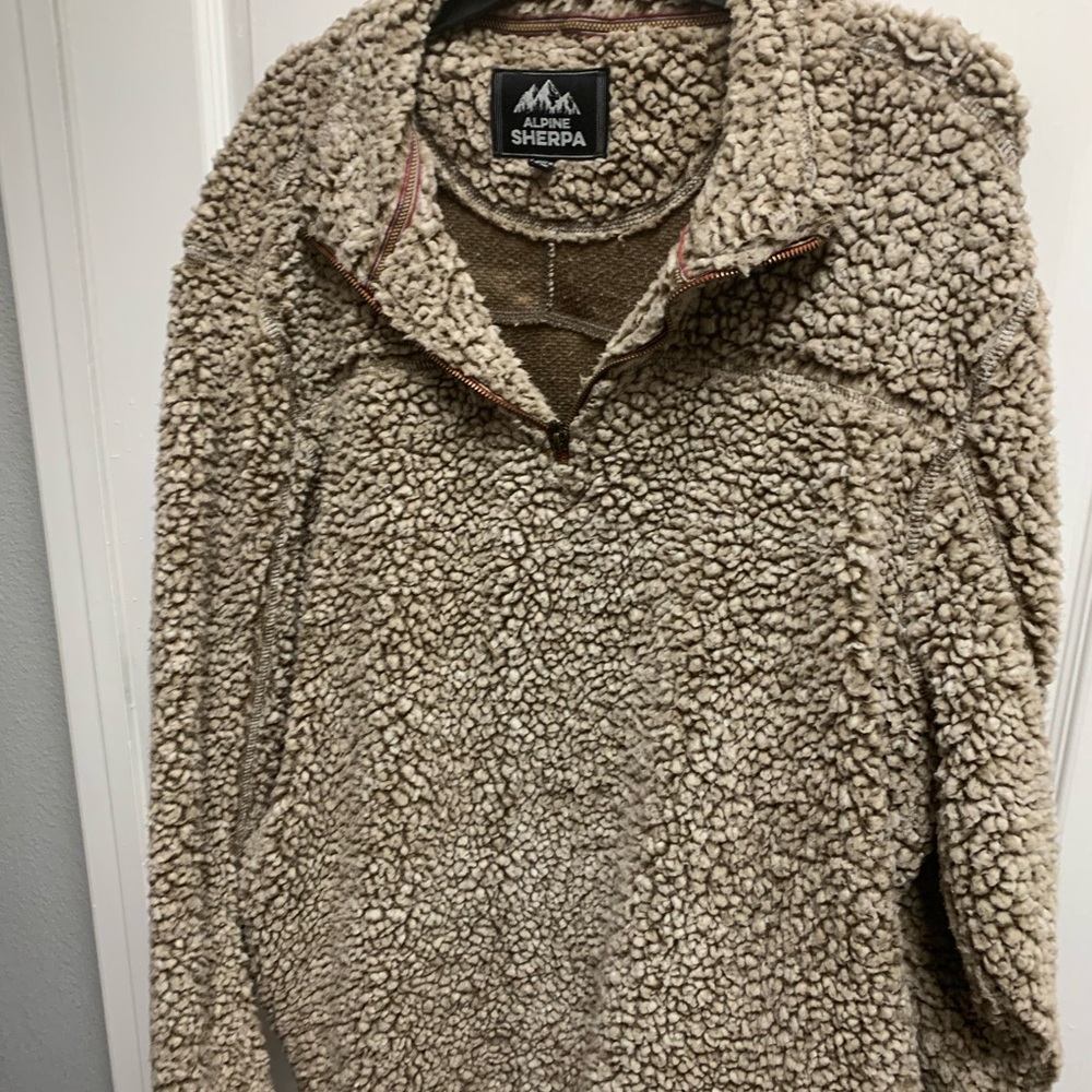 Alpine Sherpa Tan Fleece Jacket